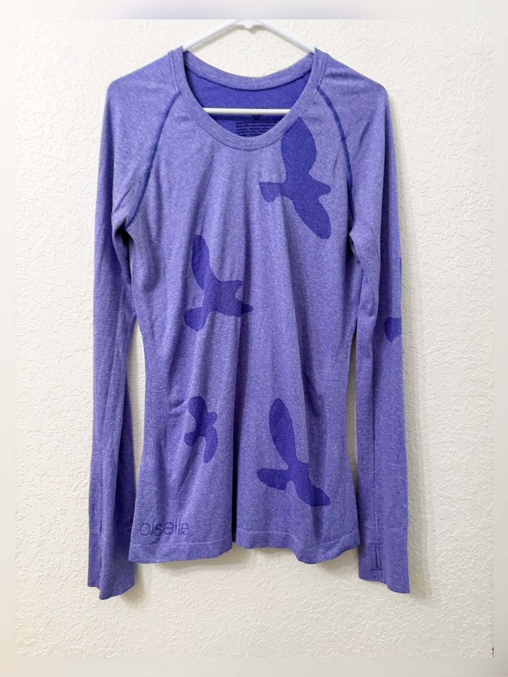 Oiselle Women's Flyte Long Sleeve Lavender Purple Size Large